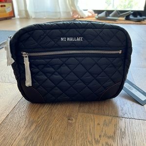 MZ Wallace Small Crosby in Black/Silver NWT